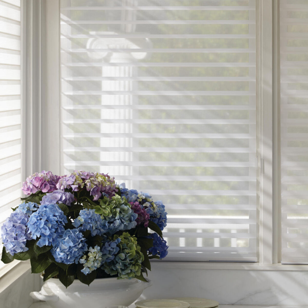 We offer the best, most stylish window treatments from the top brands including Hunter Douglas. ®    Our expansive showroom allows you to browse our many options and visualize the perfect option for your home.    Ready to get the window treatment upgrade you deserve? Stop by one of our four locations in Cincinnati, Mason, Centerville, or Florence.  